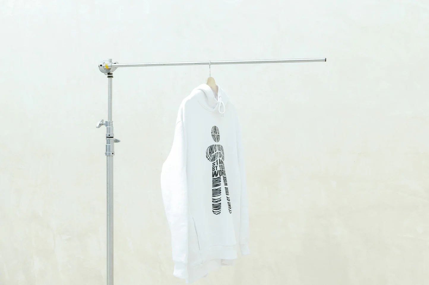 Stand by Your Work Hoodie White