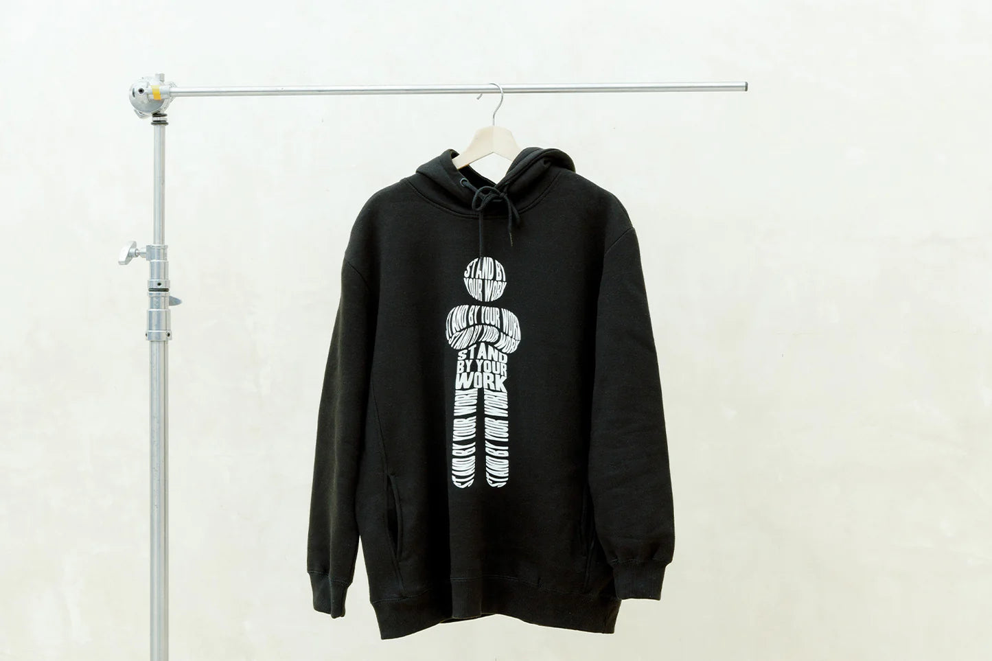 Stand by Your Work Hoodie Black